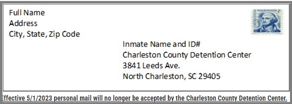 Charleston County Inmate Mail