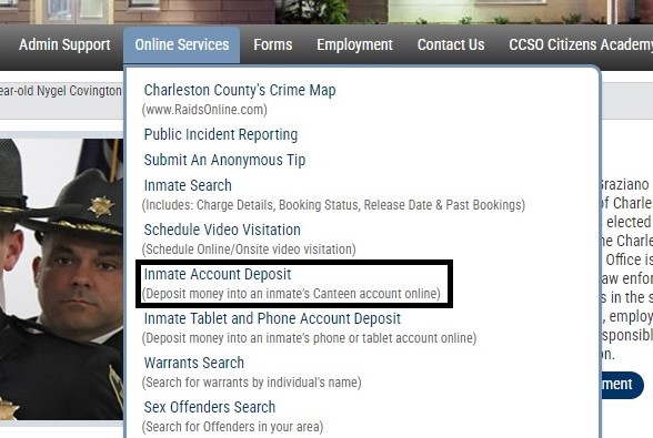 Inmate Account Deposit